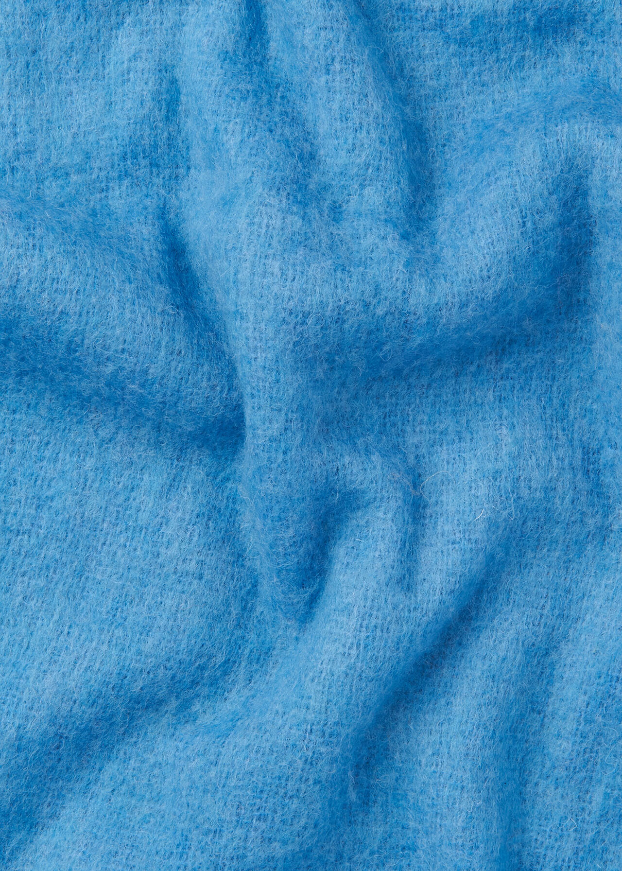 Open Weave Blanket Scarf Pale Blue
