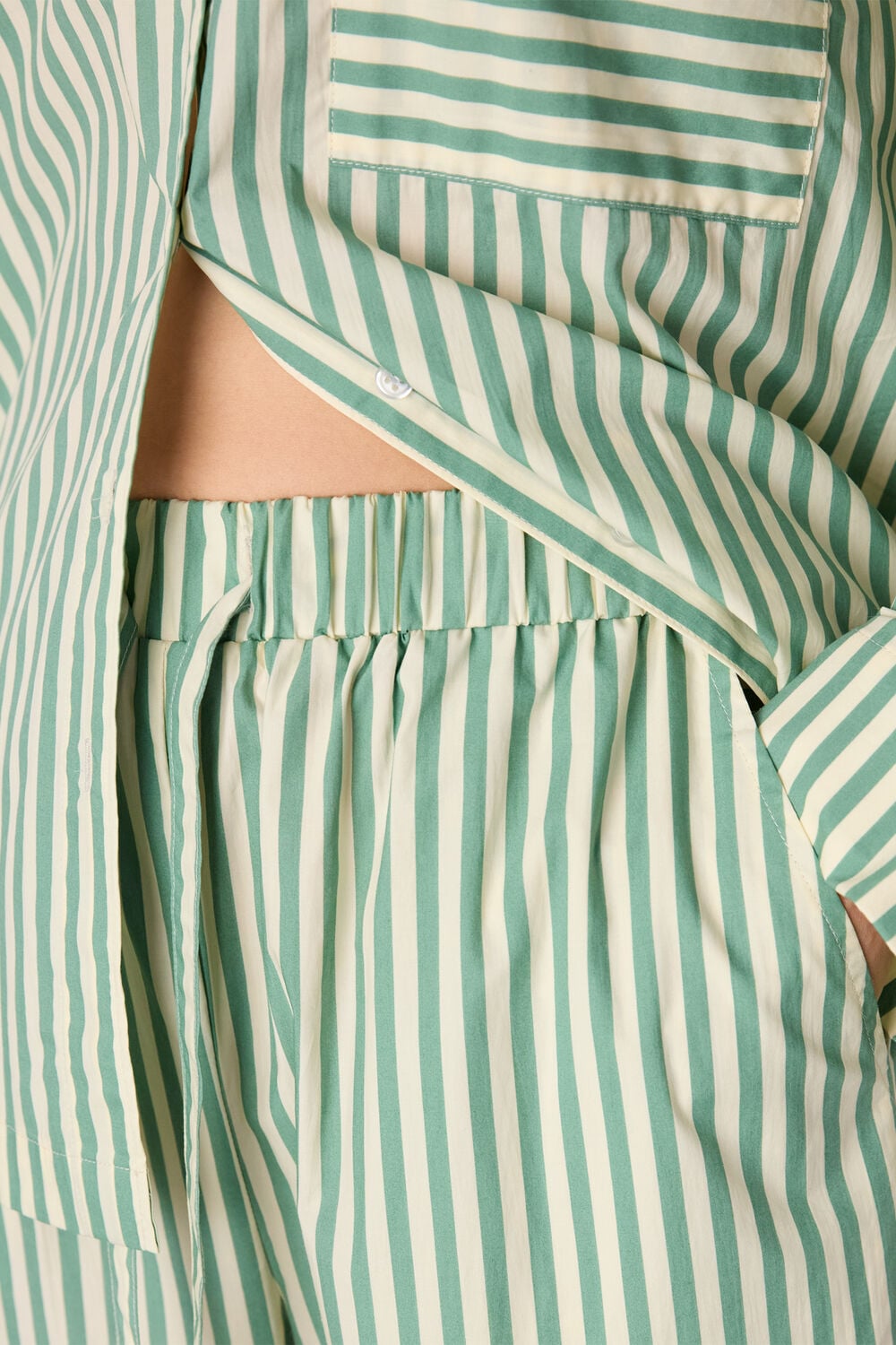 Cotton Stripe Pyjama Bottom