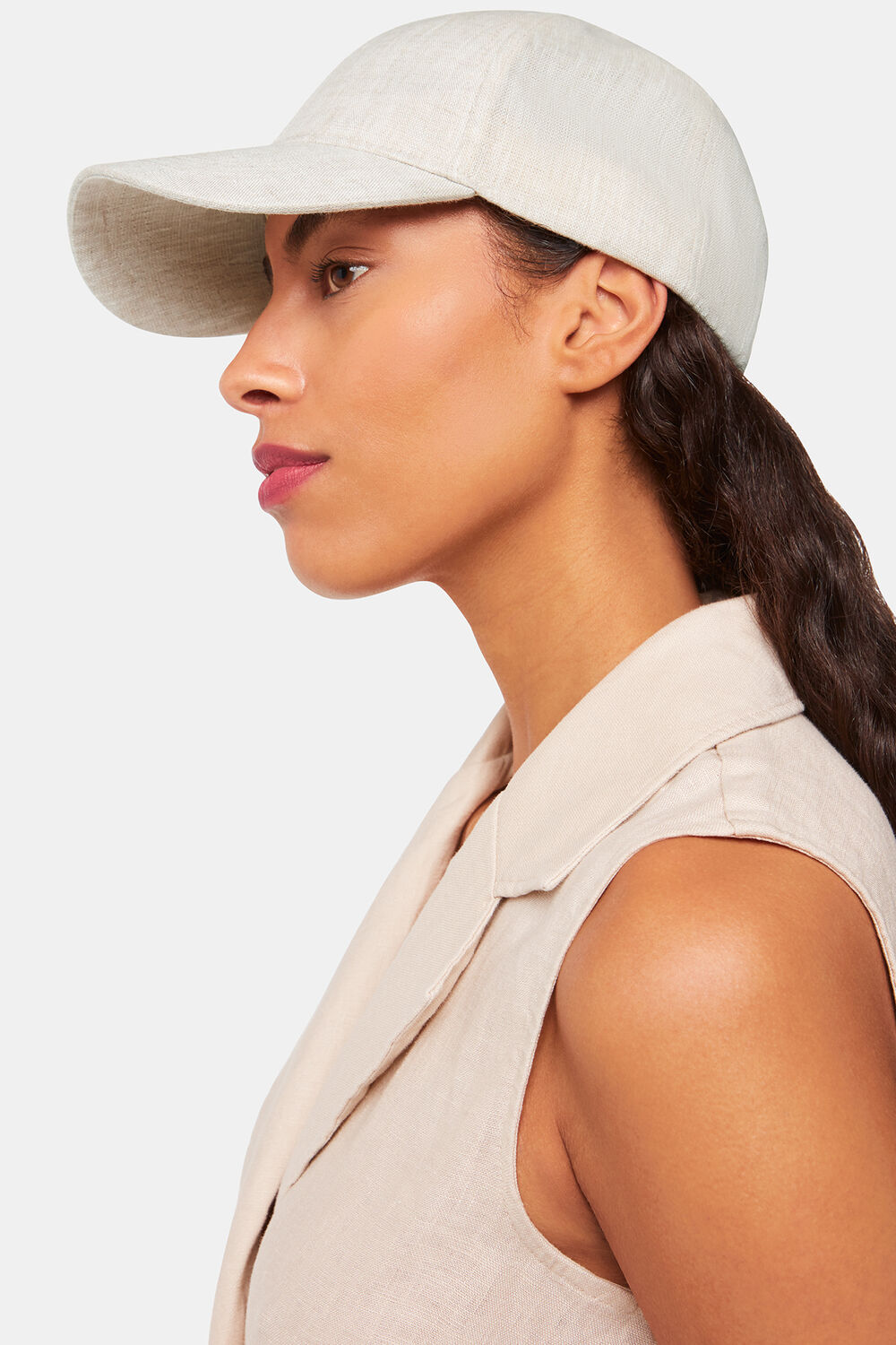 Neutral Linen Cap