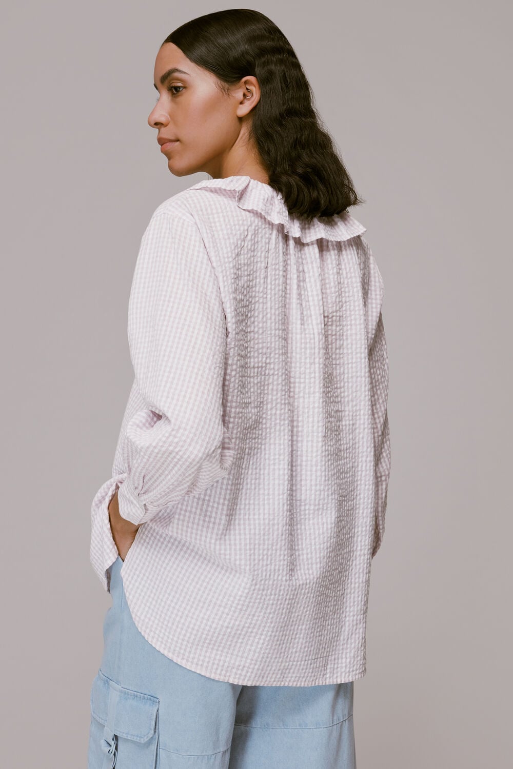 Francesca Check Blouse