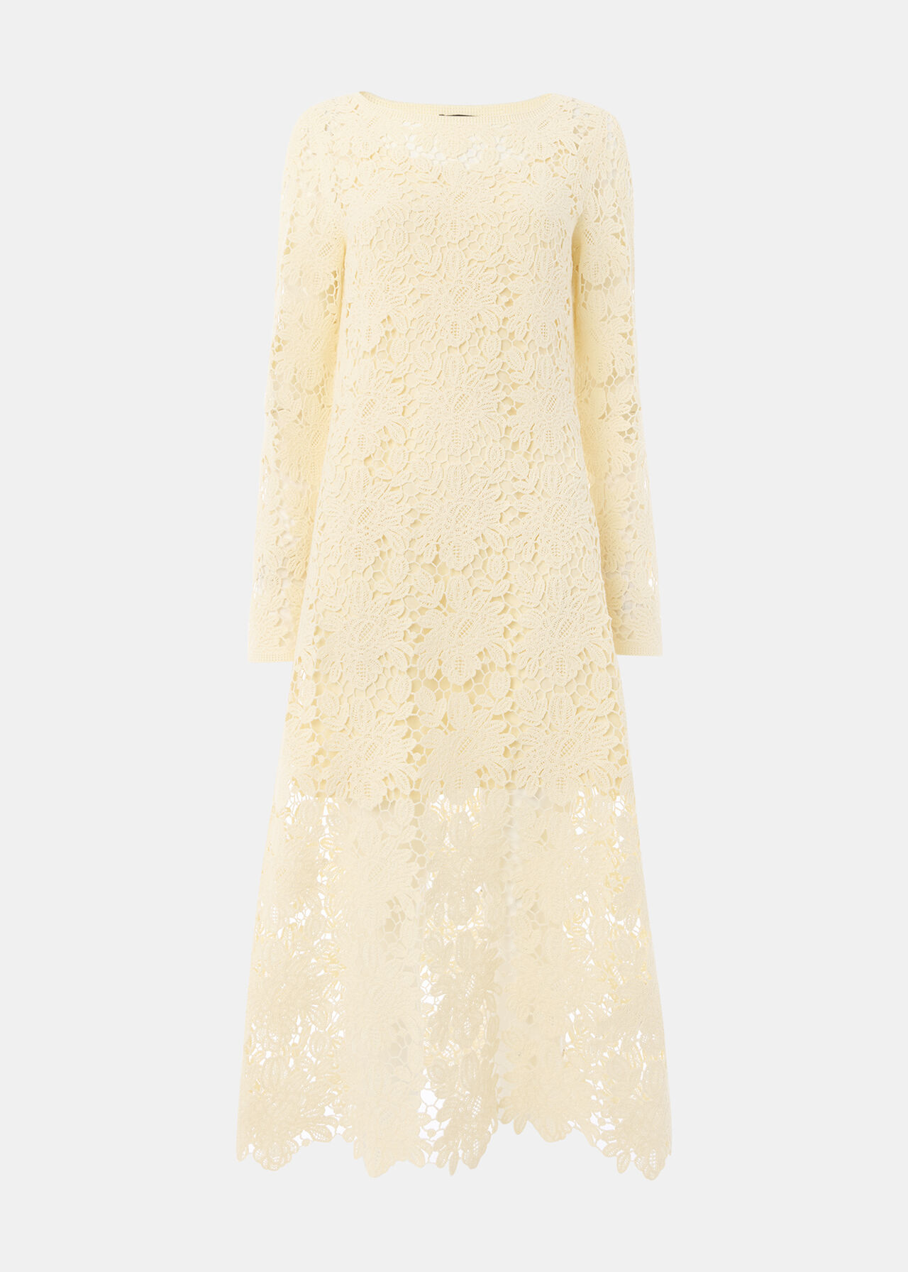 Floral Crochet Knit Dress