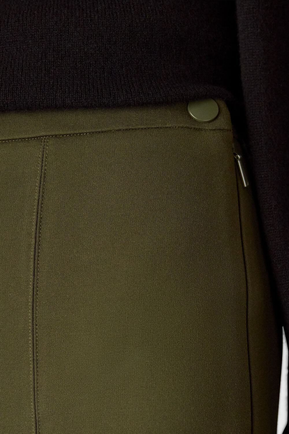 Khaki Camilla Wide Leg Trouser