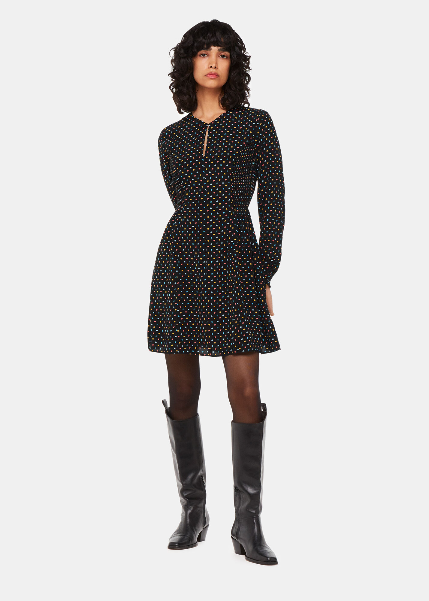 Whistles confetti heart frill dress hotsell