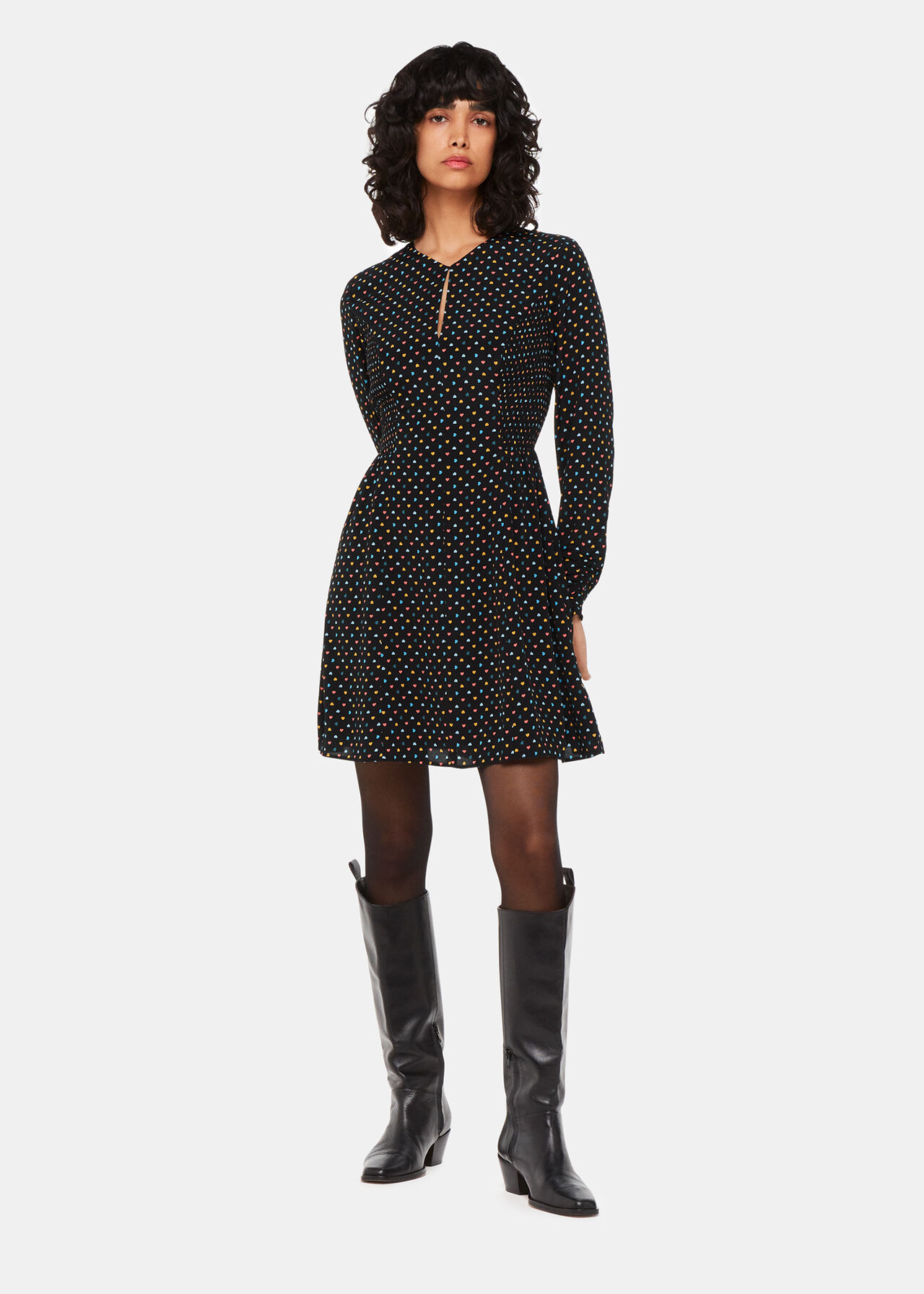 Scattered Hearts Flippy Dress