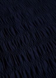 Jersey Shirred Midi Dress