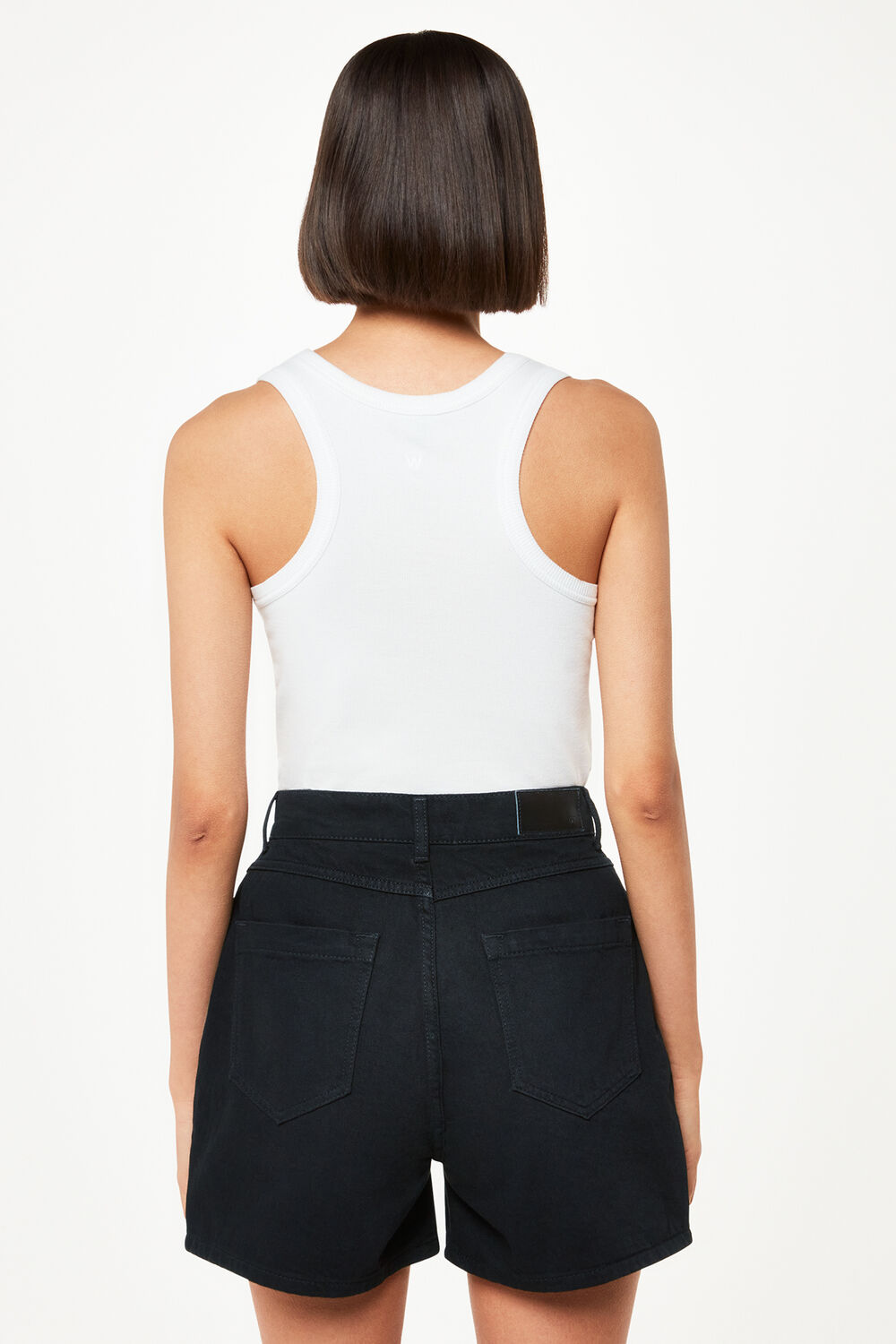 High Waist Denim Short