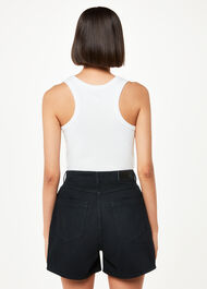 High Waist Denim Short