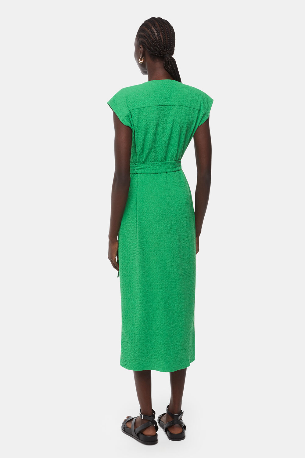 Green Misty Midi Dress