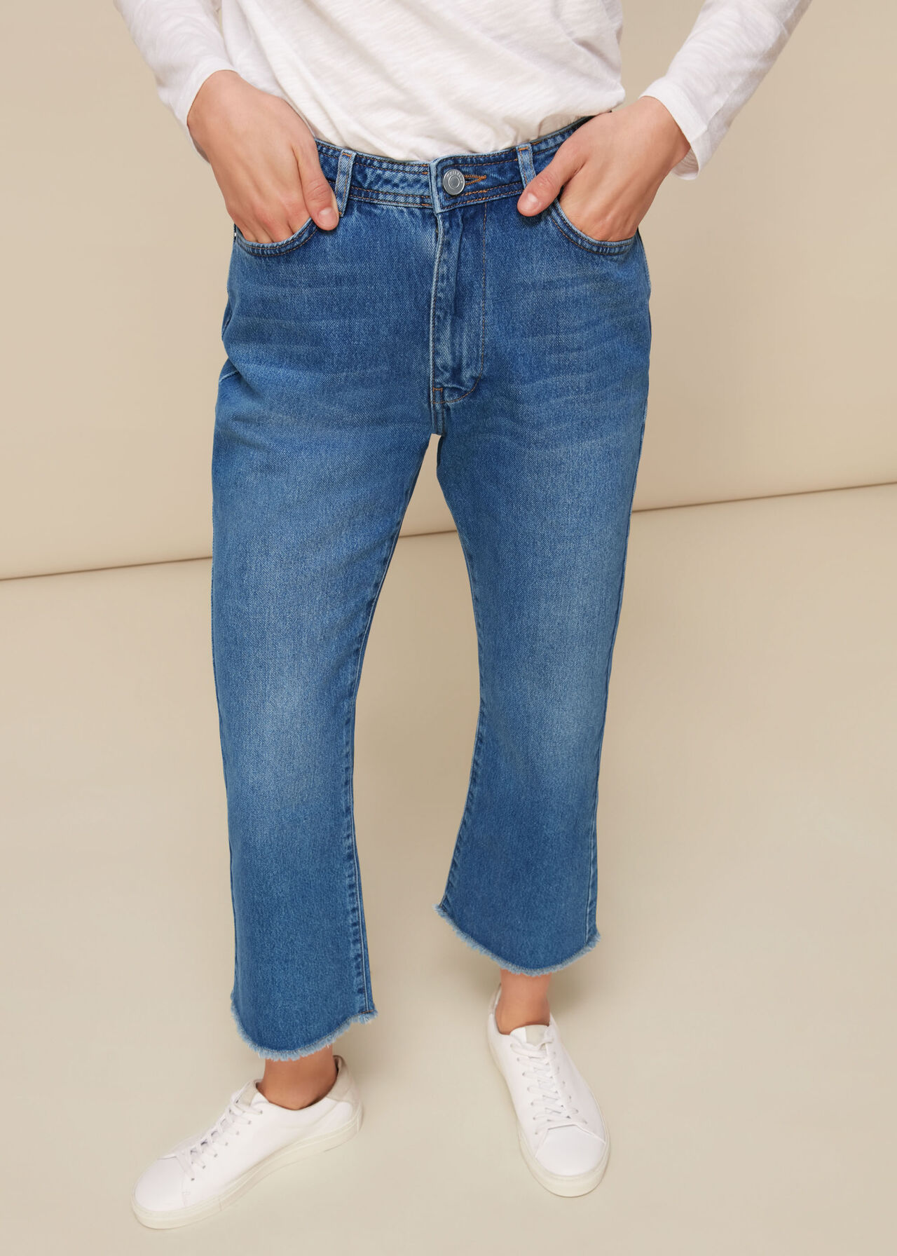 Denim Authentic Kick Flare Jean WHISTLES