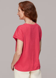 Ember Linen Mix Pocket Tee