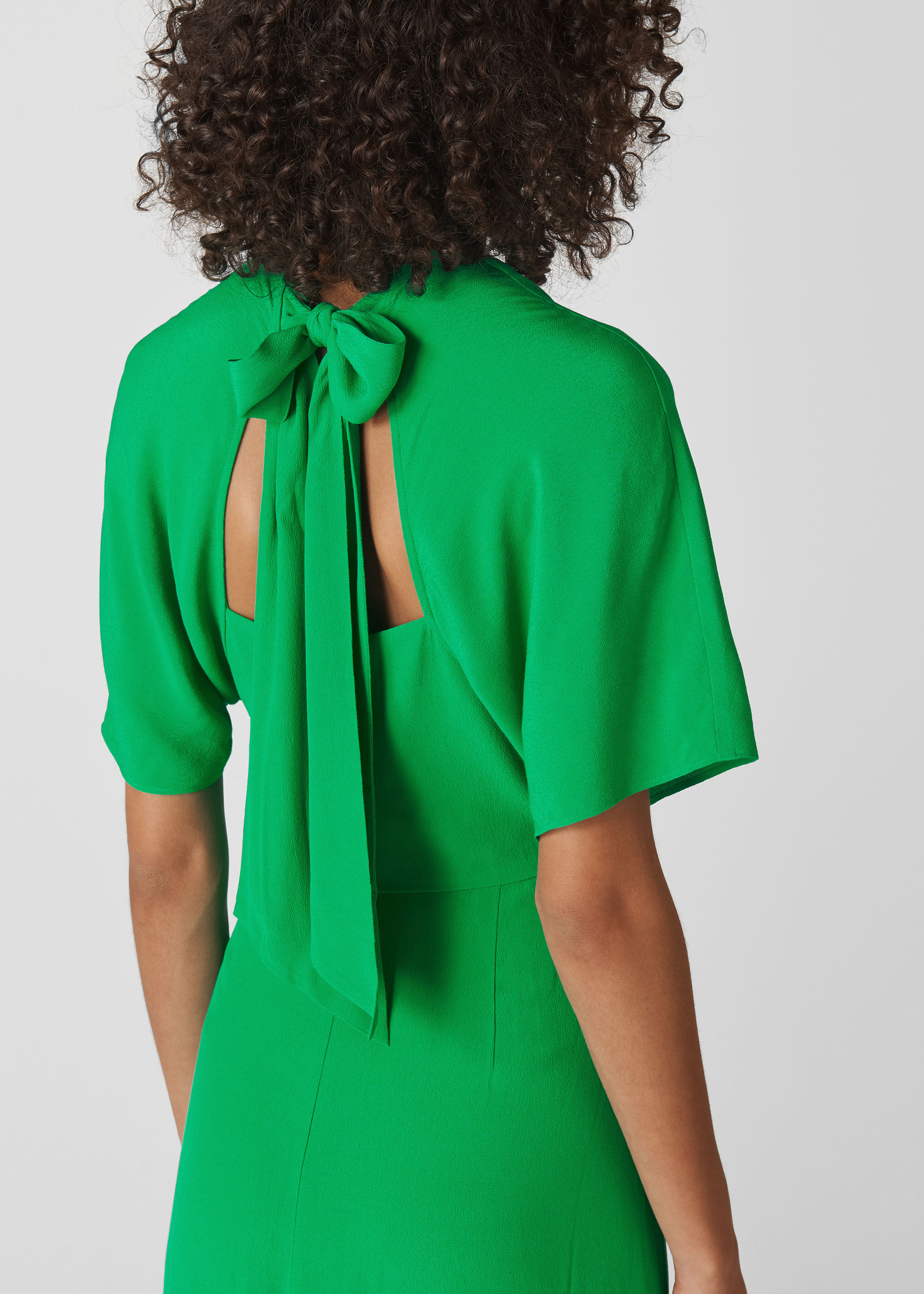 whistles green dress