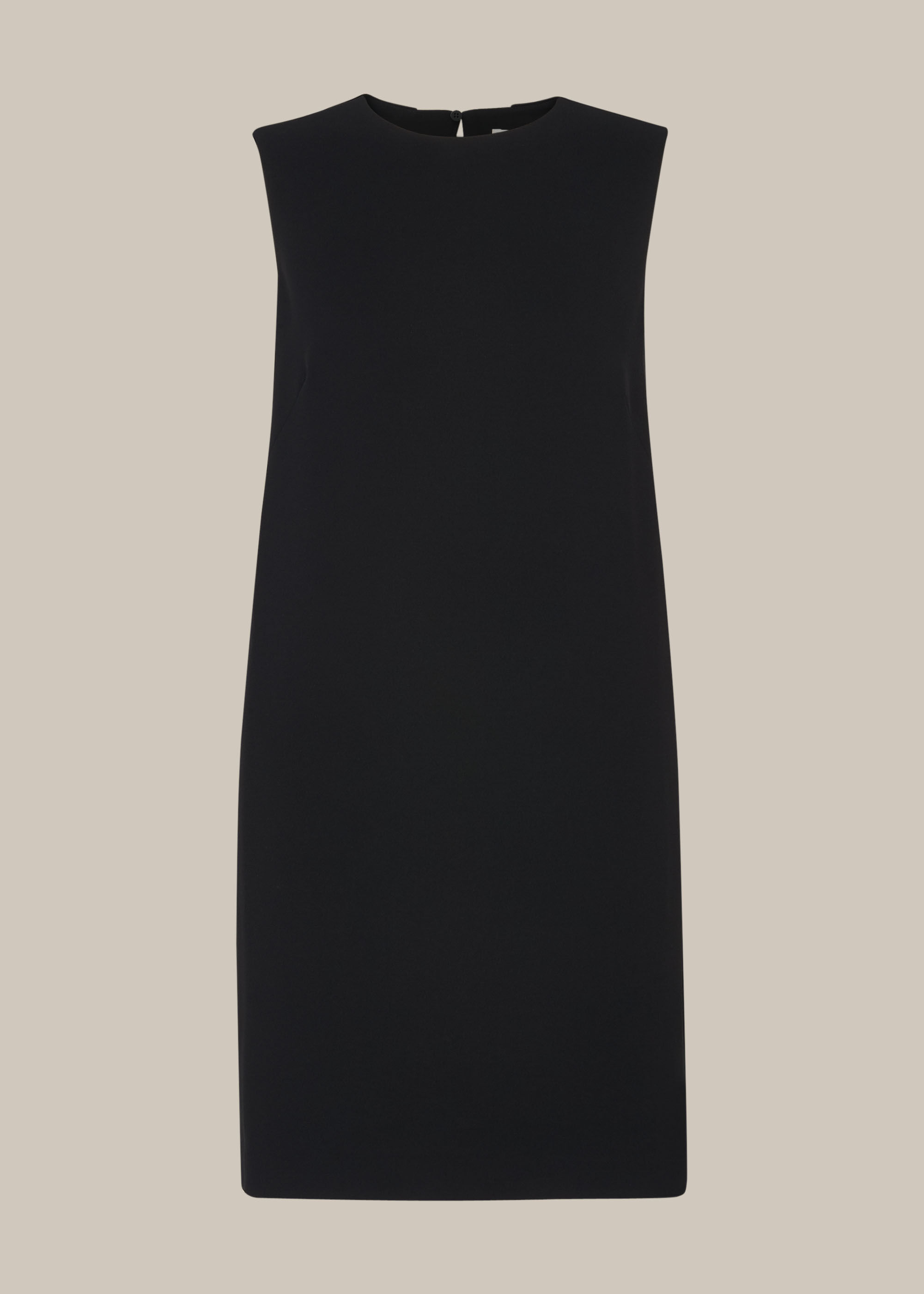 Black Cocoon Crepe Dress