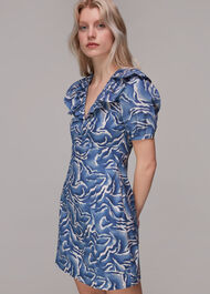 Watercolour Zebra Poplin Dress