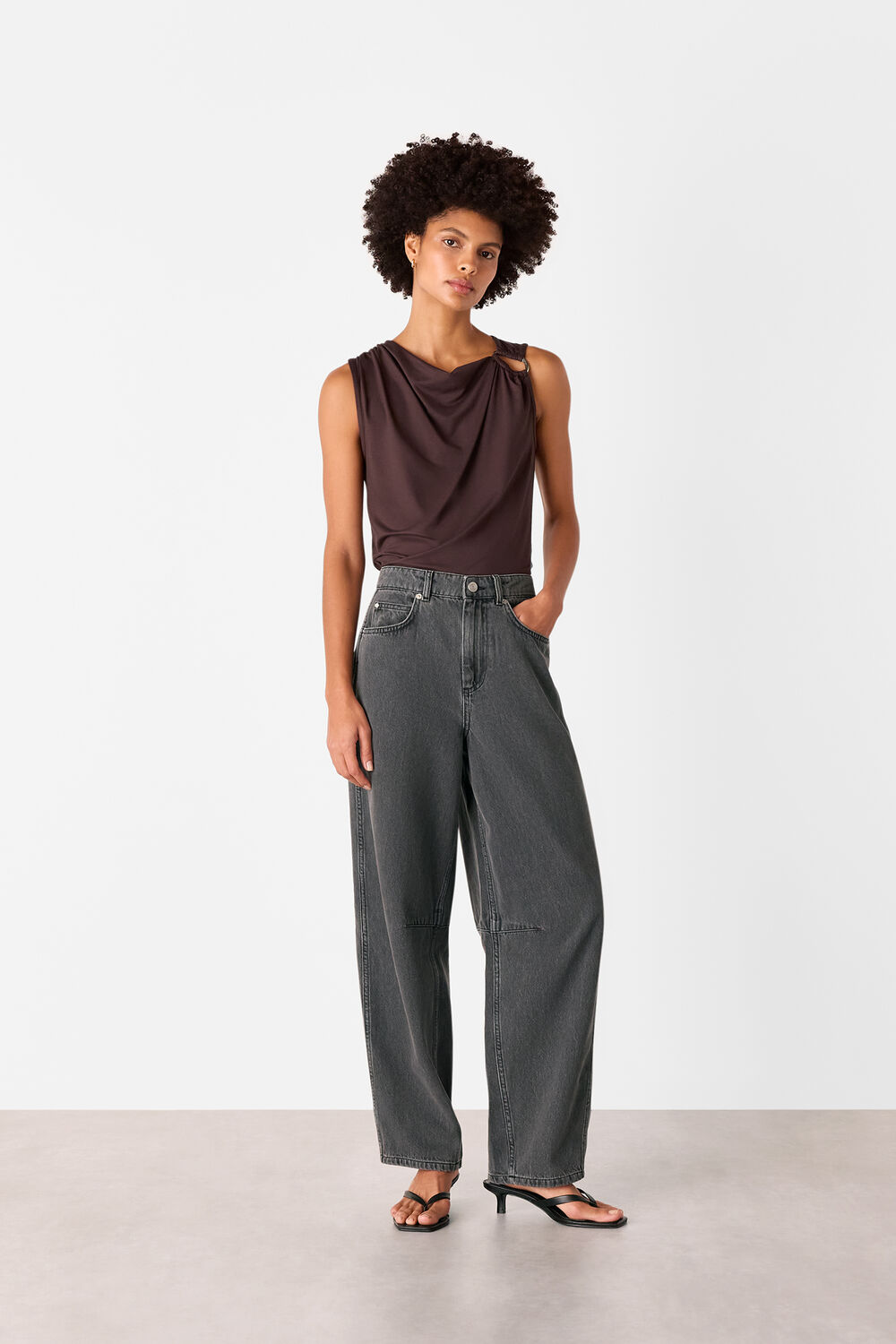 Ring Detail Sleeveless Top