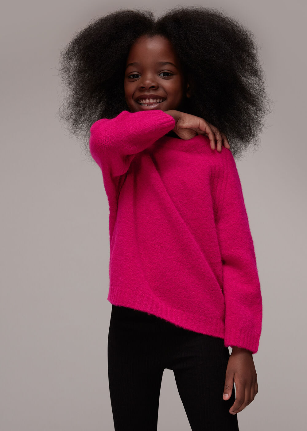 Textured Crew Neck Sweater