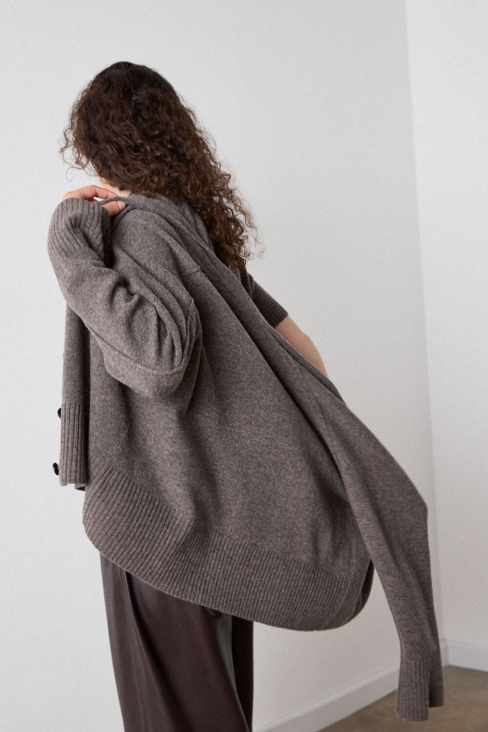 Wool V Neck Cardigan