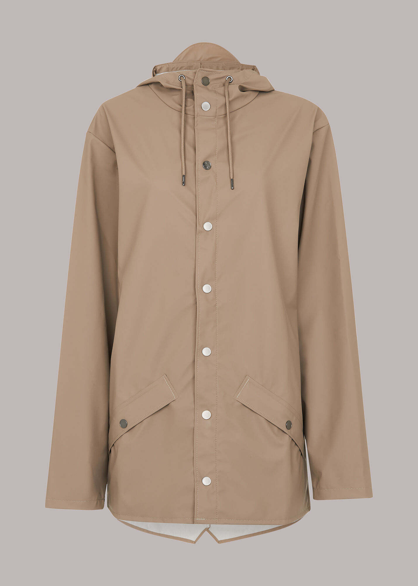 Taupe Rains Jacket WHISTLES Whistles UK