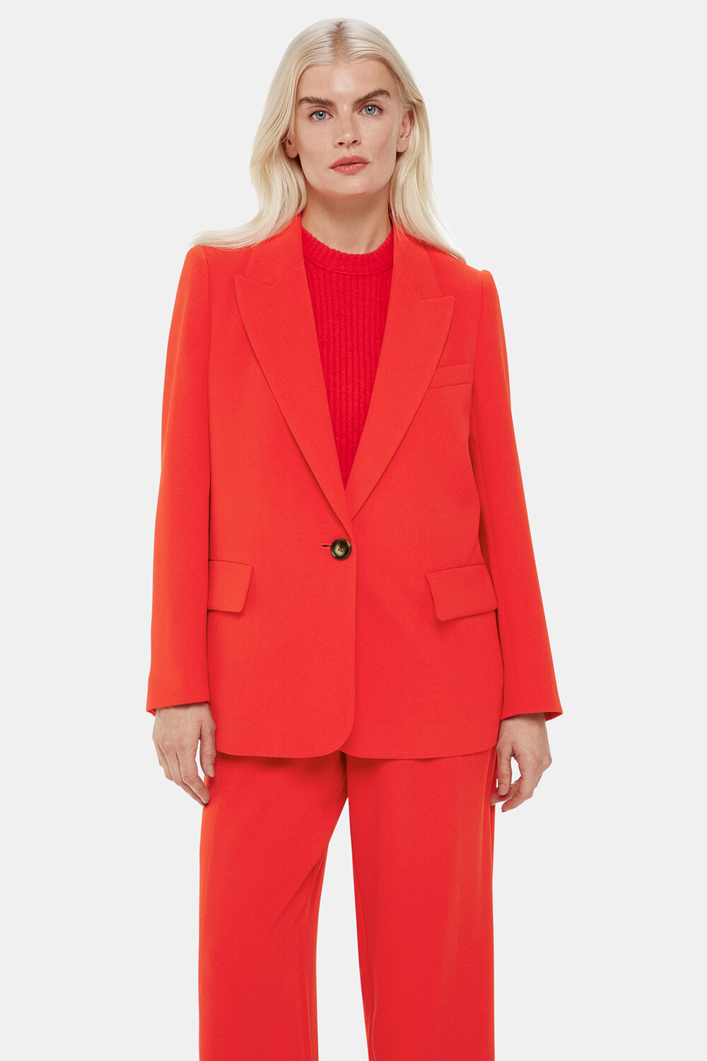 Petite Boyfriend Crepe Blazer
