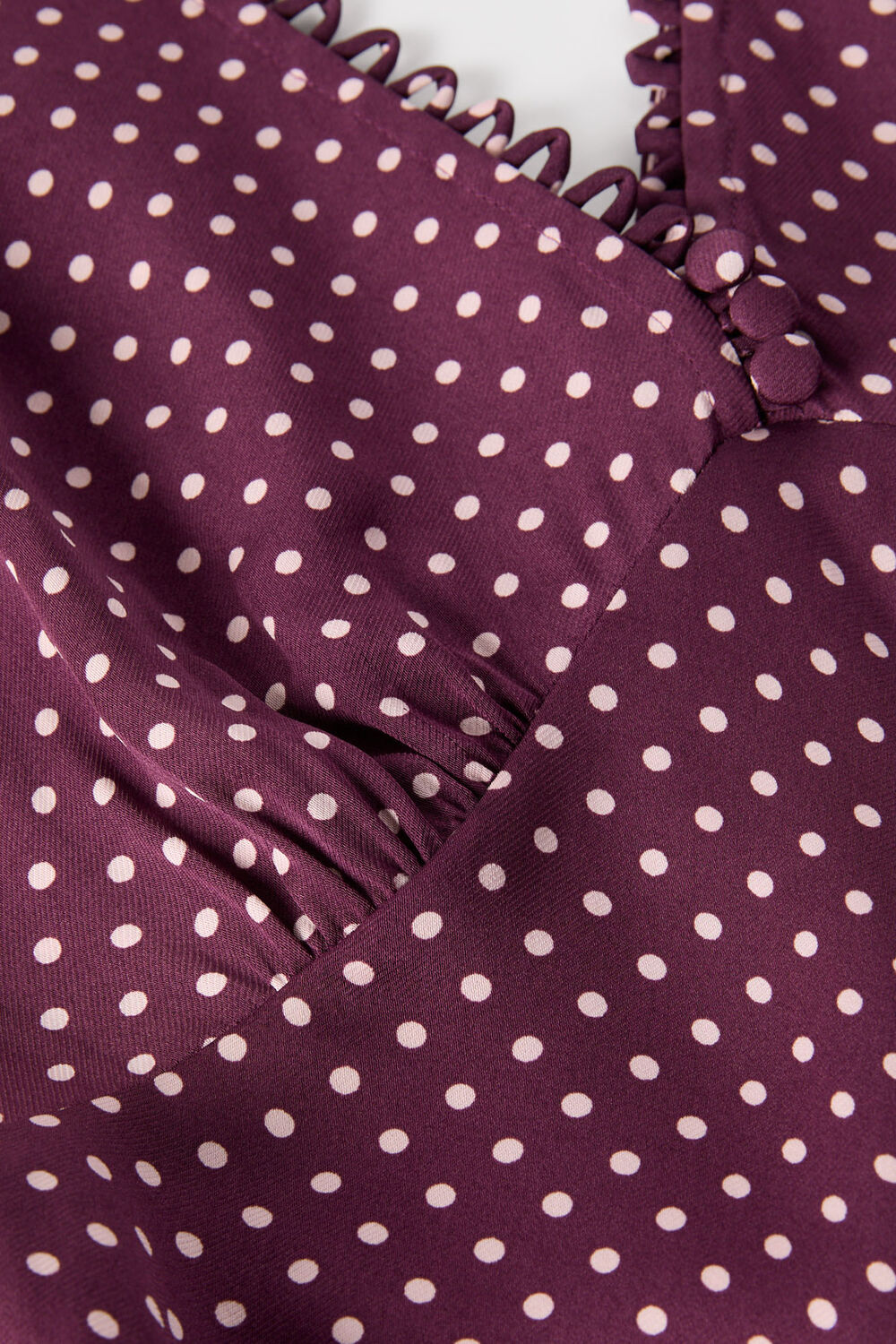 Purple Mini Spot Sleeveless Dress