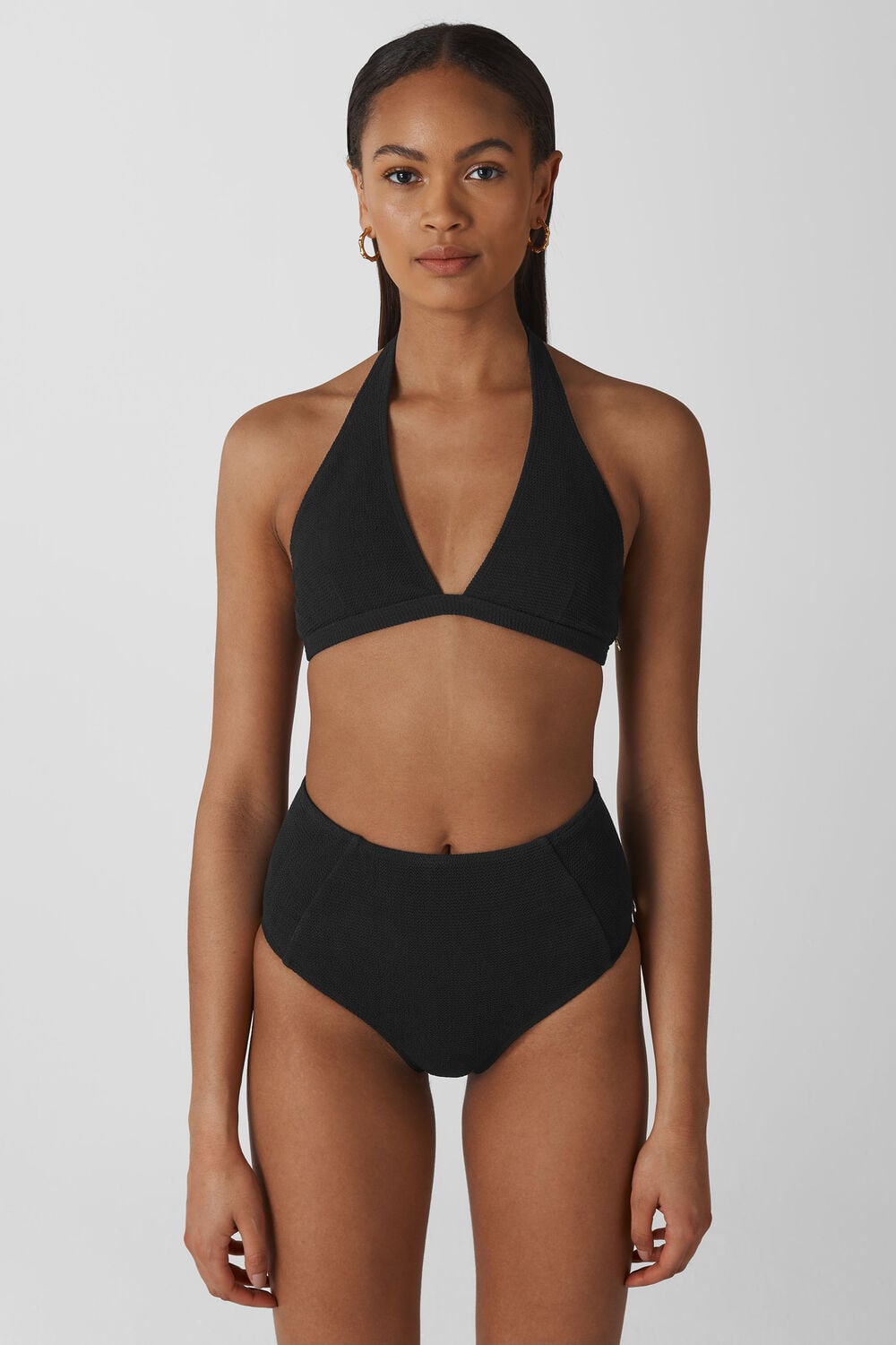Klara Minimal Bikini Top Black