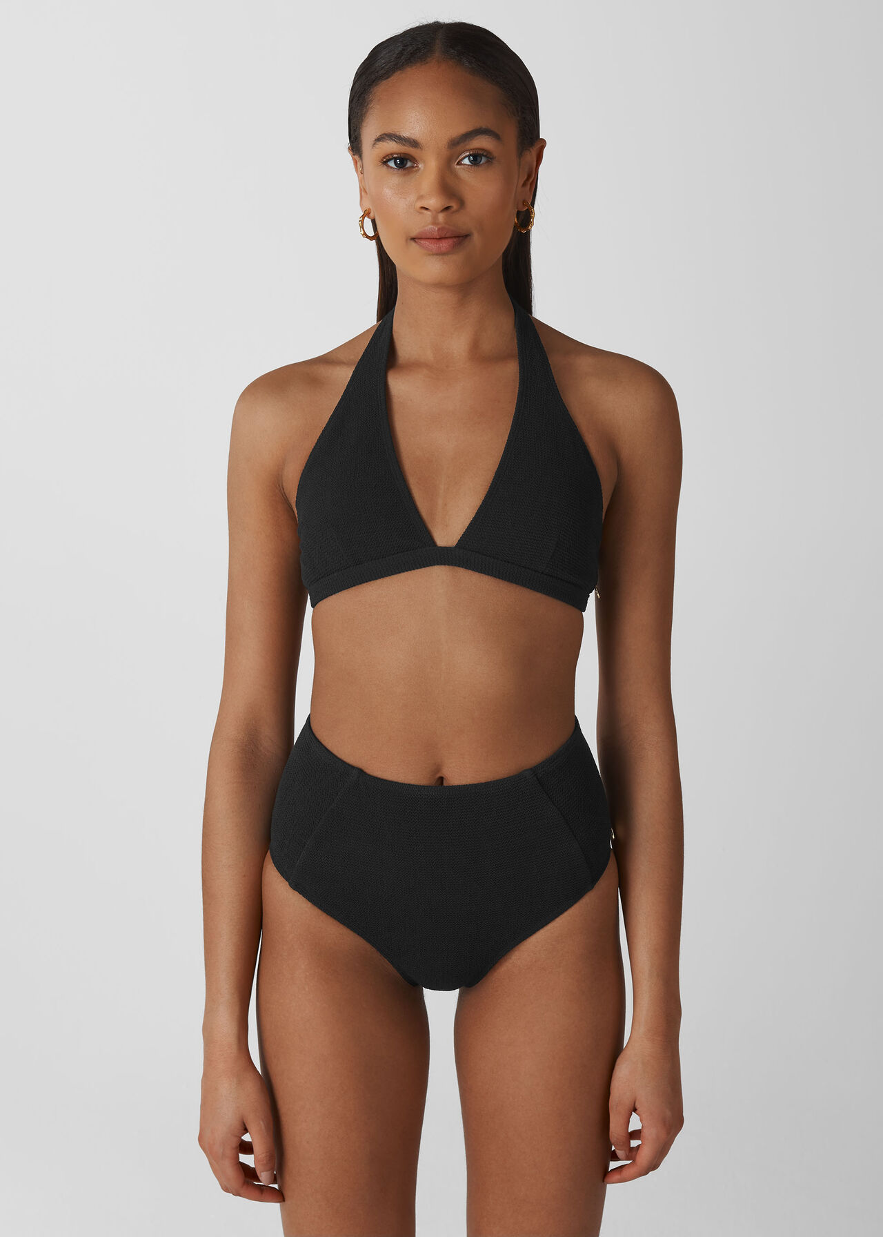 Klara Minimal Bikini Top Black