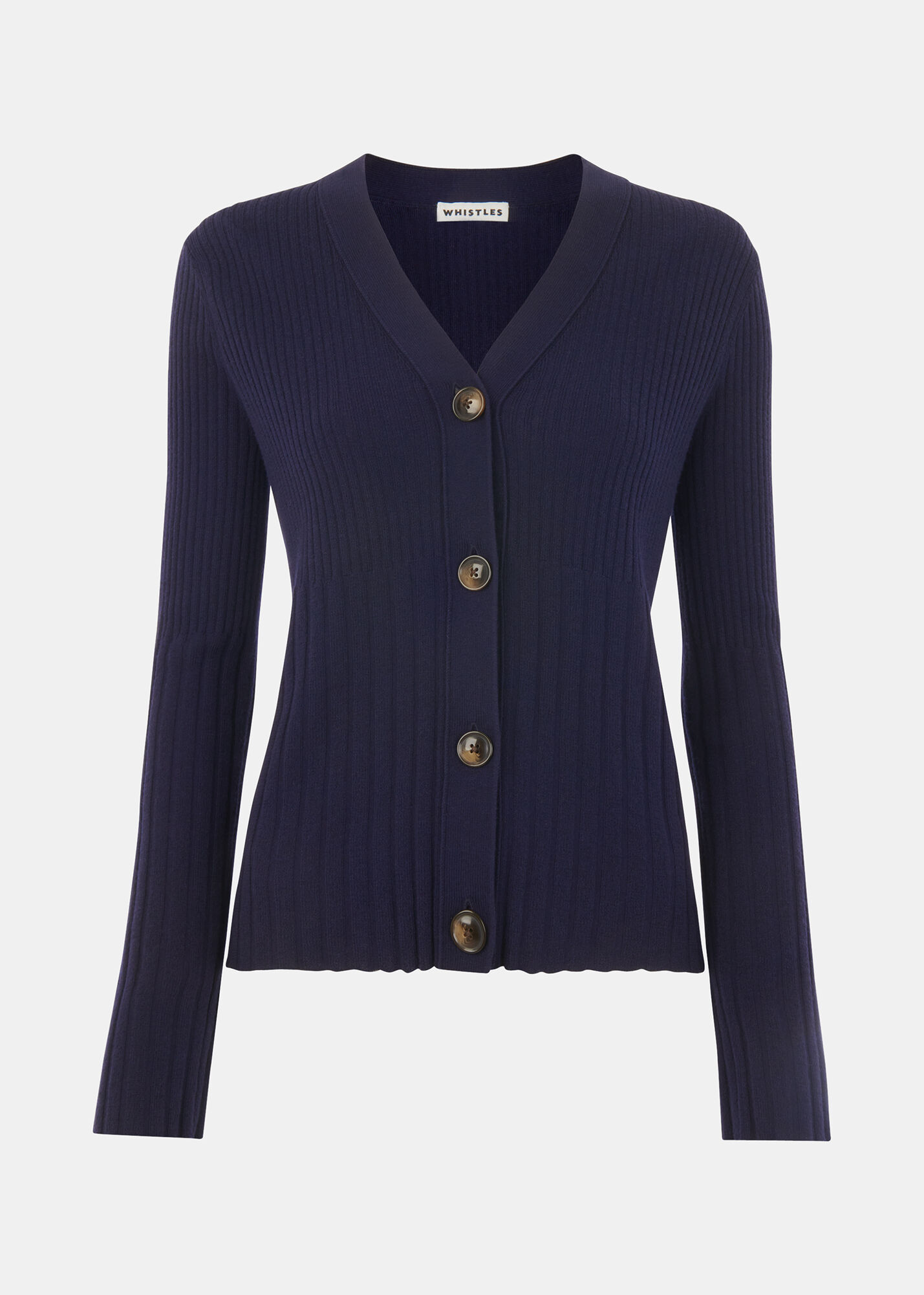 Navy ribbed cardigan sales