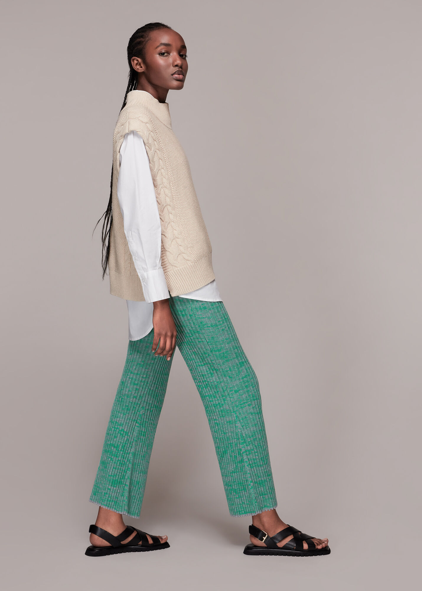 Ribbed trousers shop