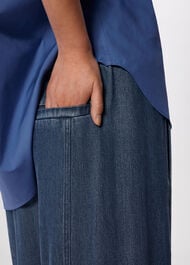 Casual Denim Barrel Trouser