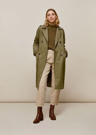 Izzey Trench Coat Khaki