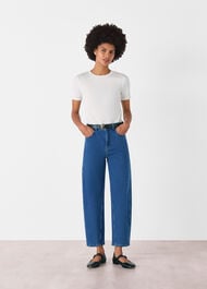 Stretch Barrel Leg Jean