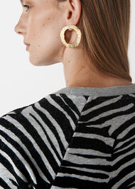 Zebra Flocked Sweat Grey/Multi