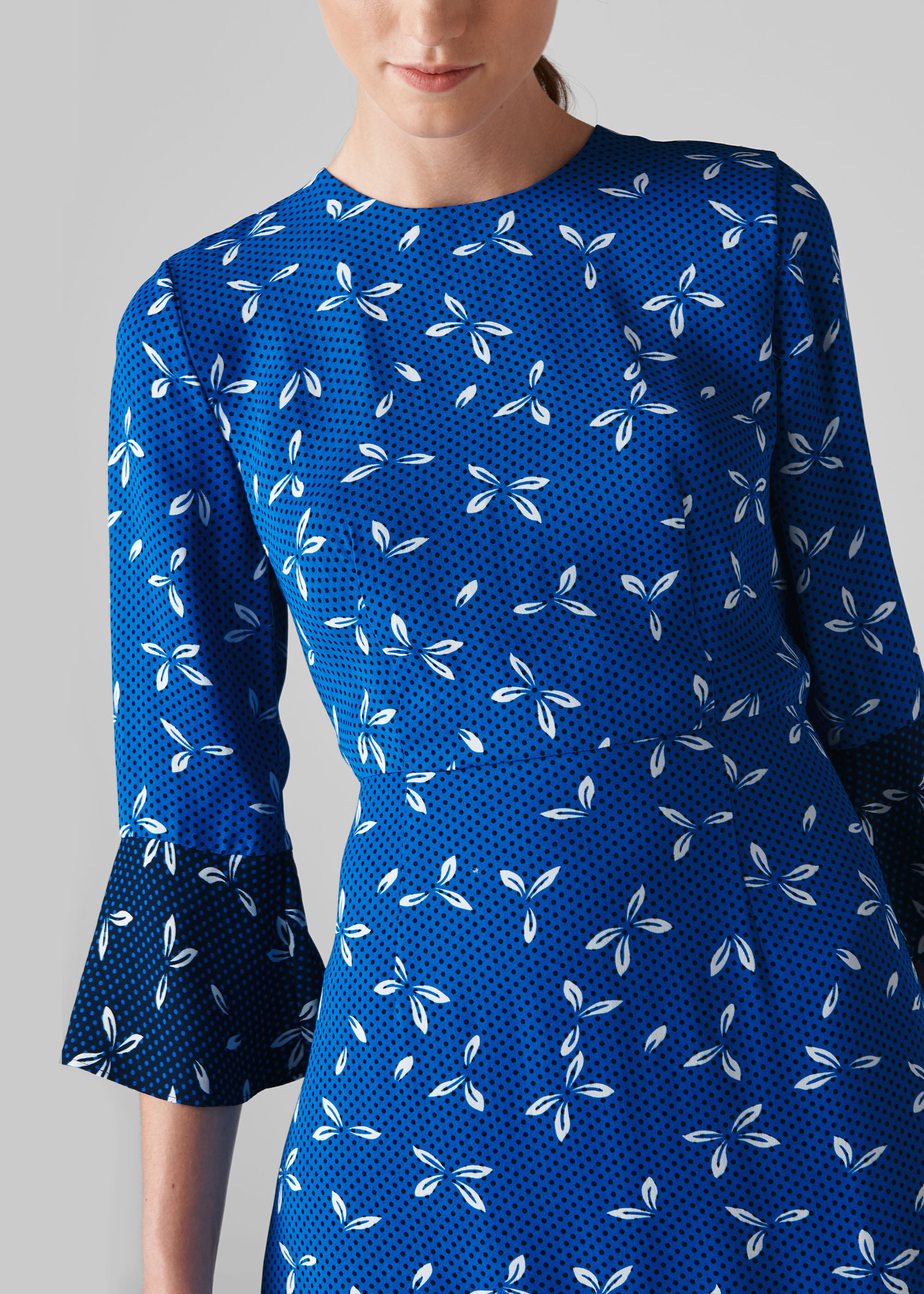 Polly spot print on sale dress