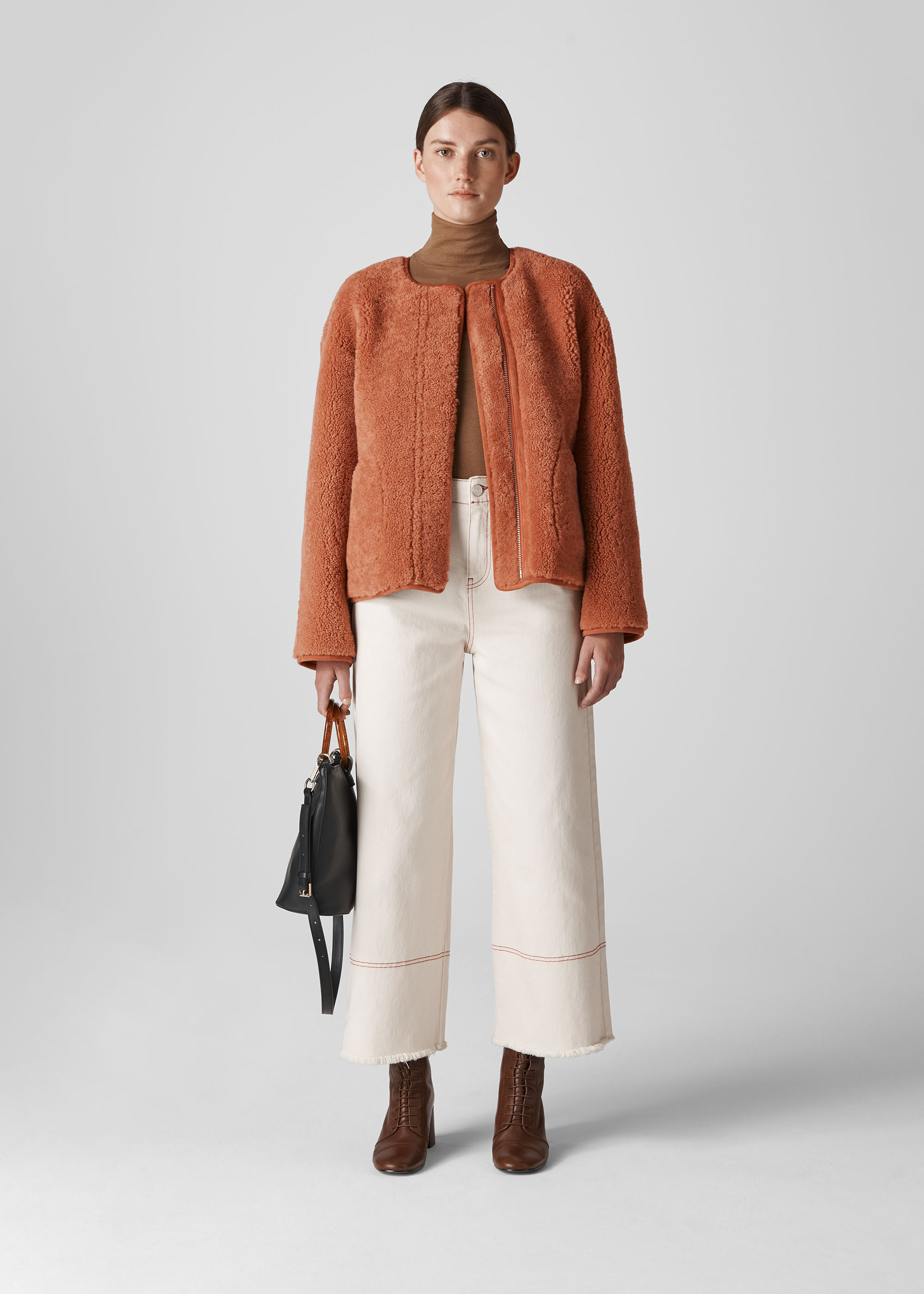 Pink Drew Reversible Shearling WHISTLES