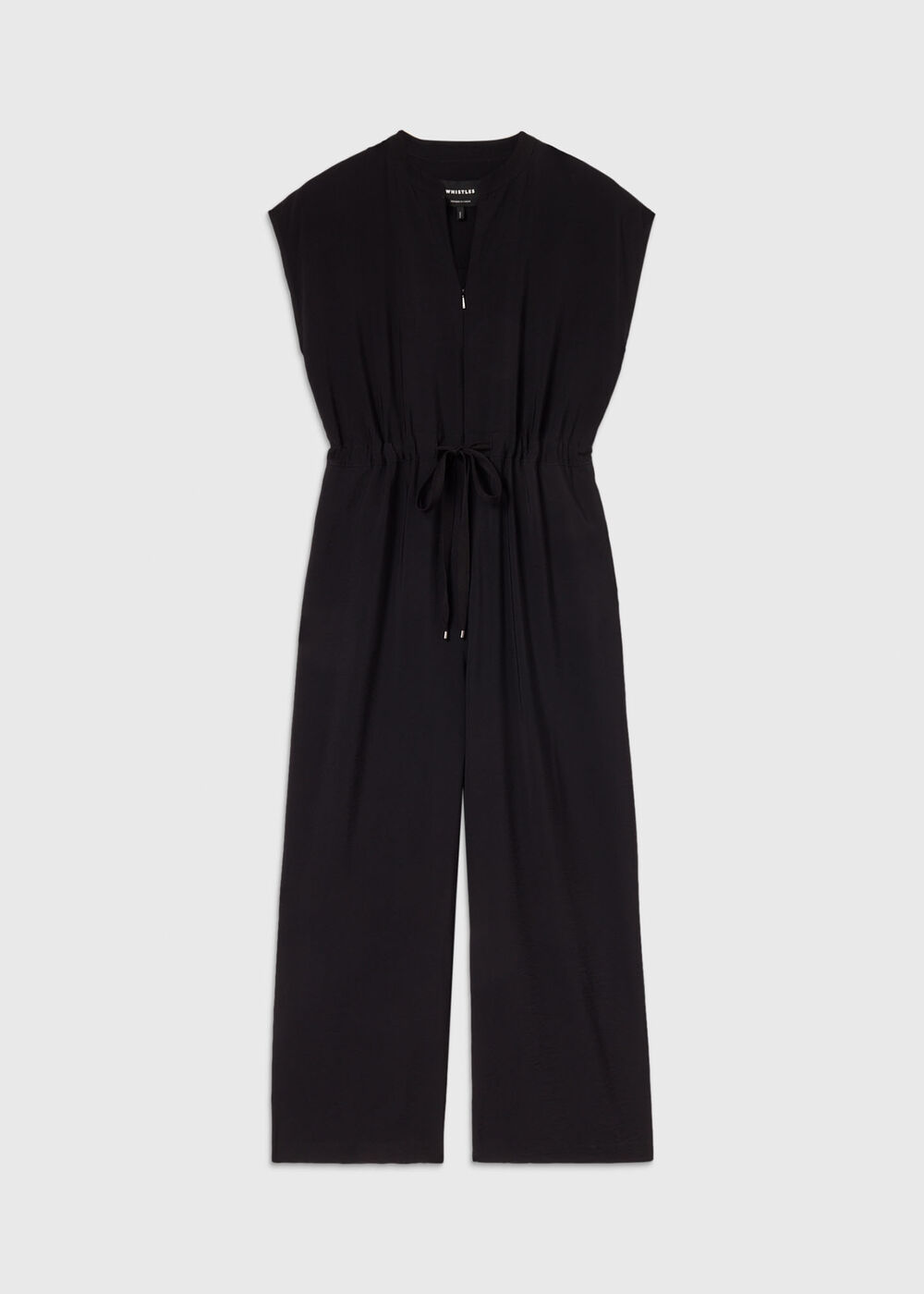 Sleeveless Drawstring Jumpsuit