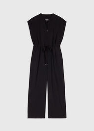 Sleeveless Drawstring Jumpsuit