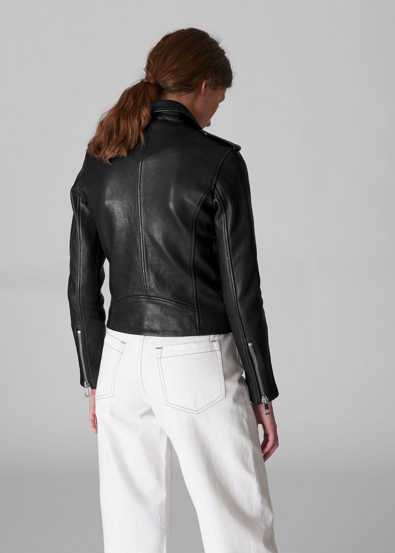 Belted Agnes Biker Black