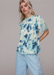 Tie Dye Textured Blouse