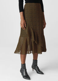 Confetti Heart Frill Skirt Yellow/Multi