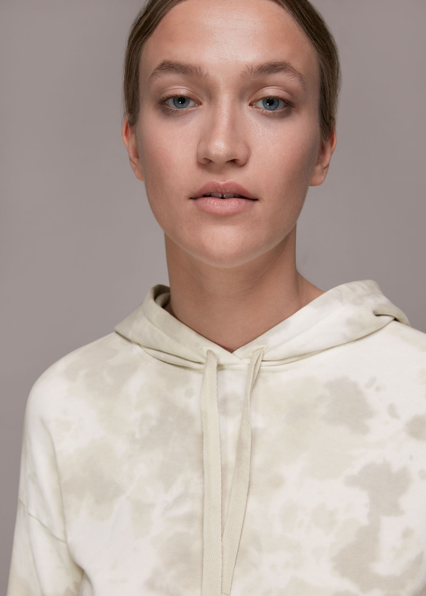Neutral Tie Dye Hoodie WHISTLES Whistles UK