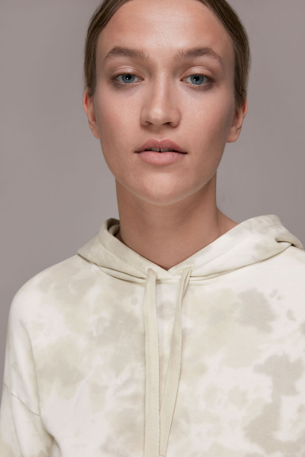 Neutral Tie Dye Hoodie