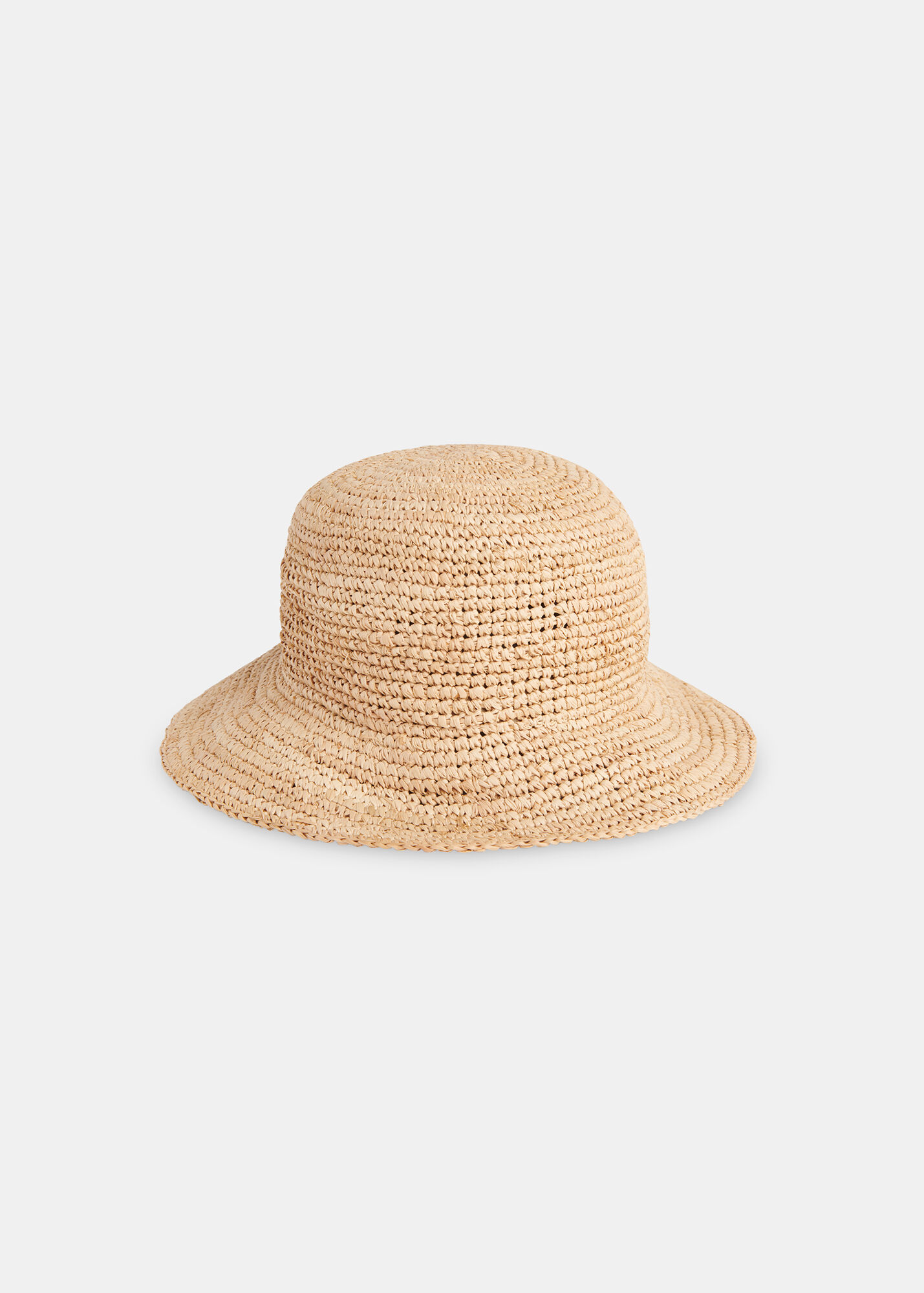 Neutral Straw Bucket Hat WHISTLES