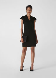 Ponte Jersey Paige Dress Black