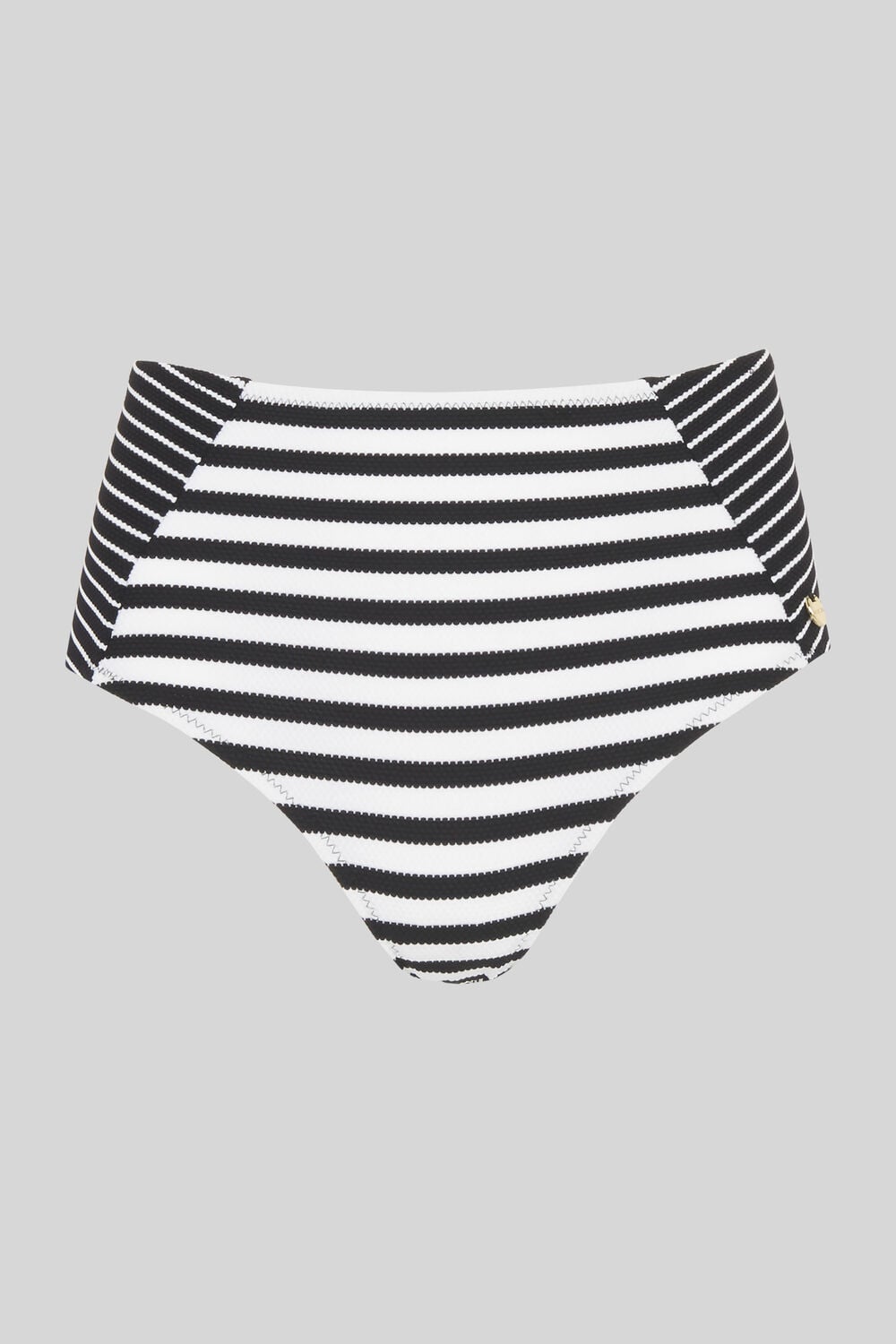 Santiago Stripe High Rise Pant Black