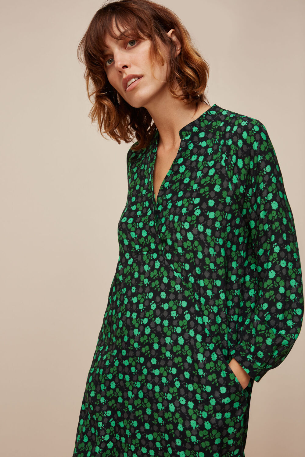 Winter Ditsy Sack Dress