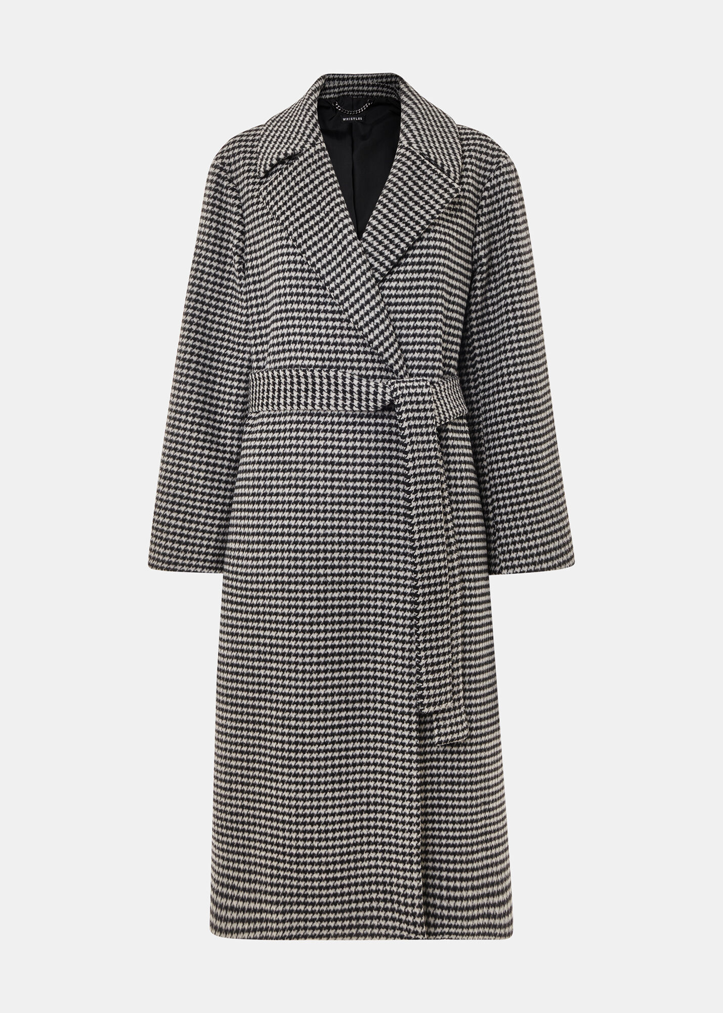 Black & white coat top