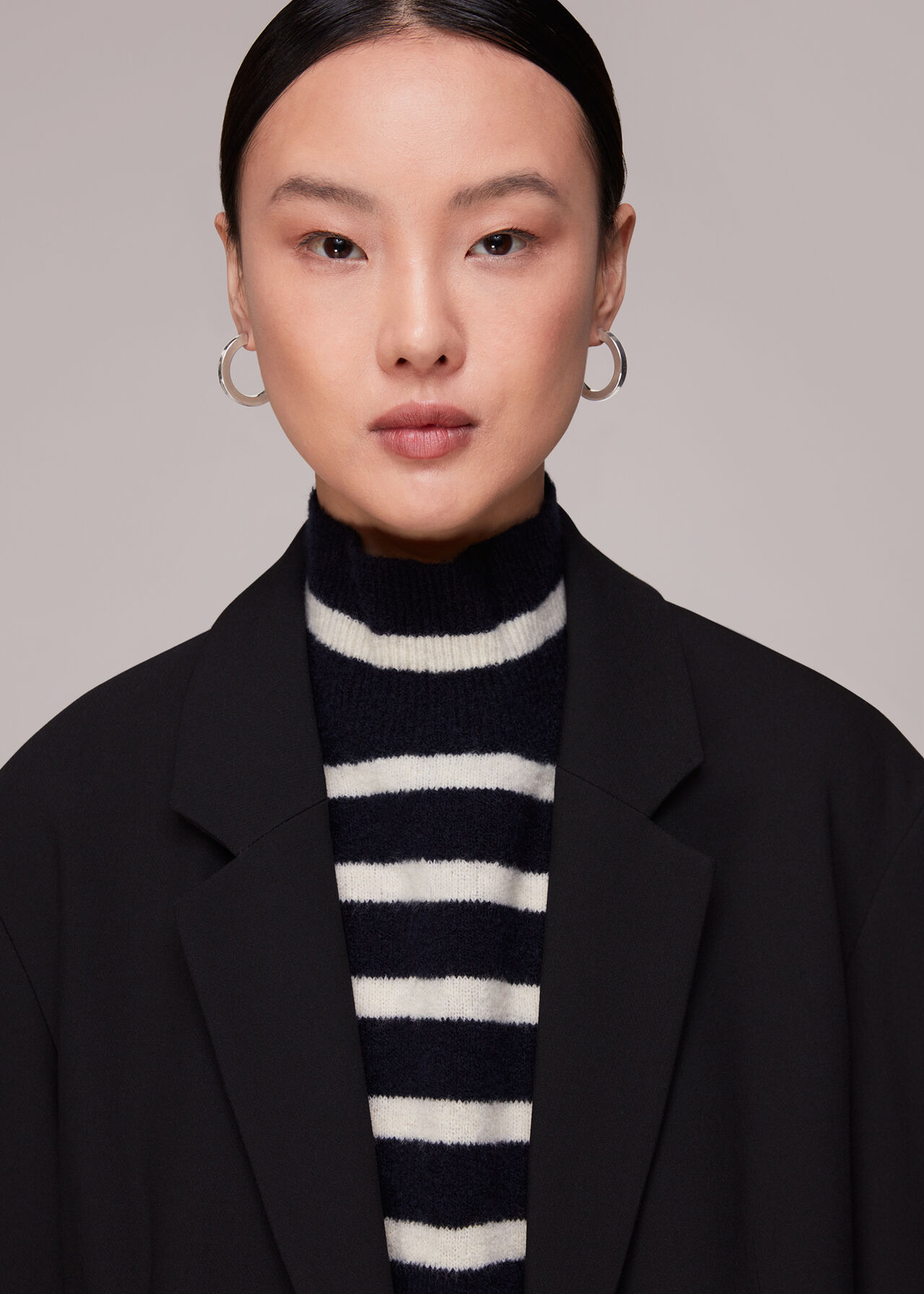 Flat Chunky Hoop Earring