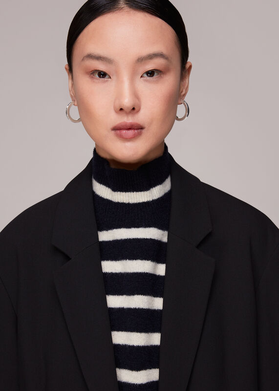 Flat Chunky Hoop Earring