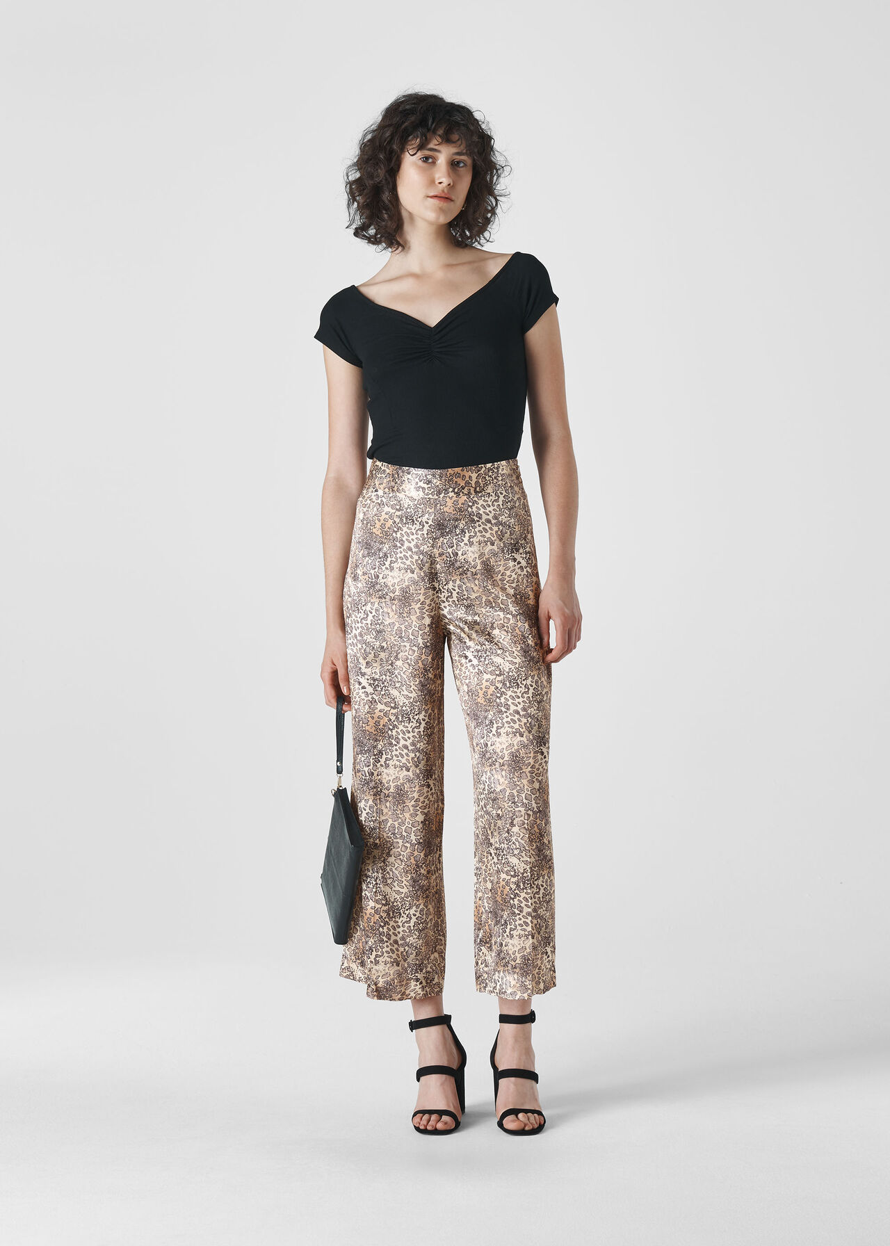 journalist udpege centeret Multicolour Big Cat Print Satin Trouser | WHISTLES 