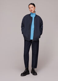 Relaxed Funnel Neck Jumper