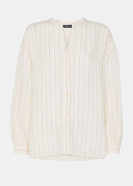 Stripe Long Sleeve Blouse